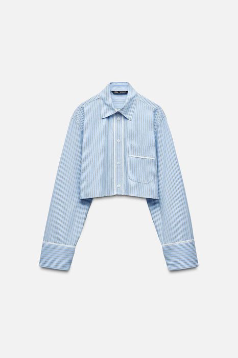 Костюм у смужку zara у стилі miu miu