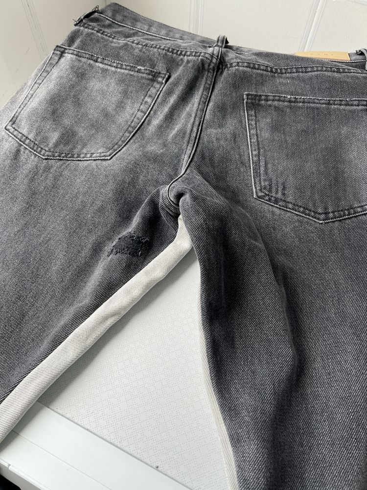 Calças ganga cinza Flare Denim Mnml