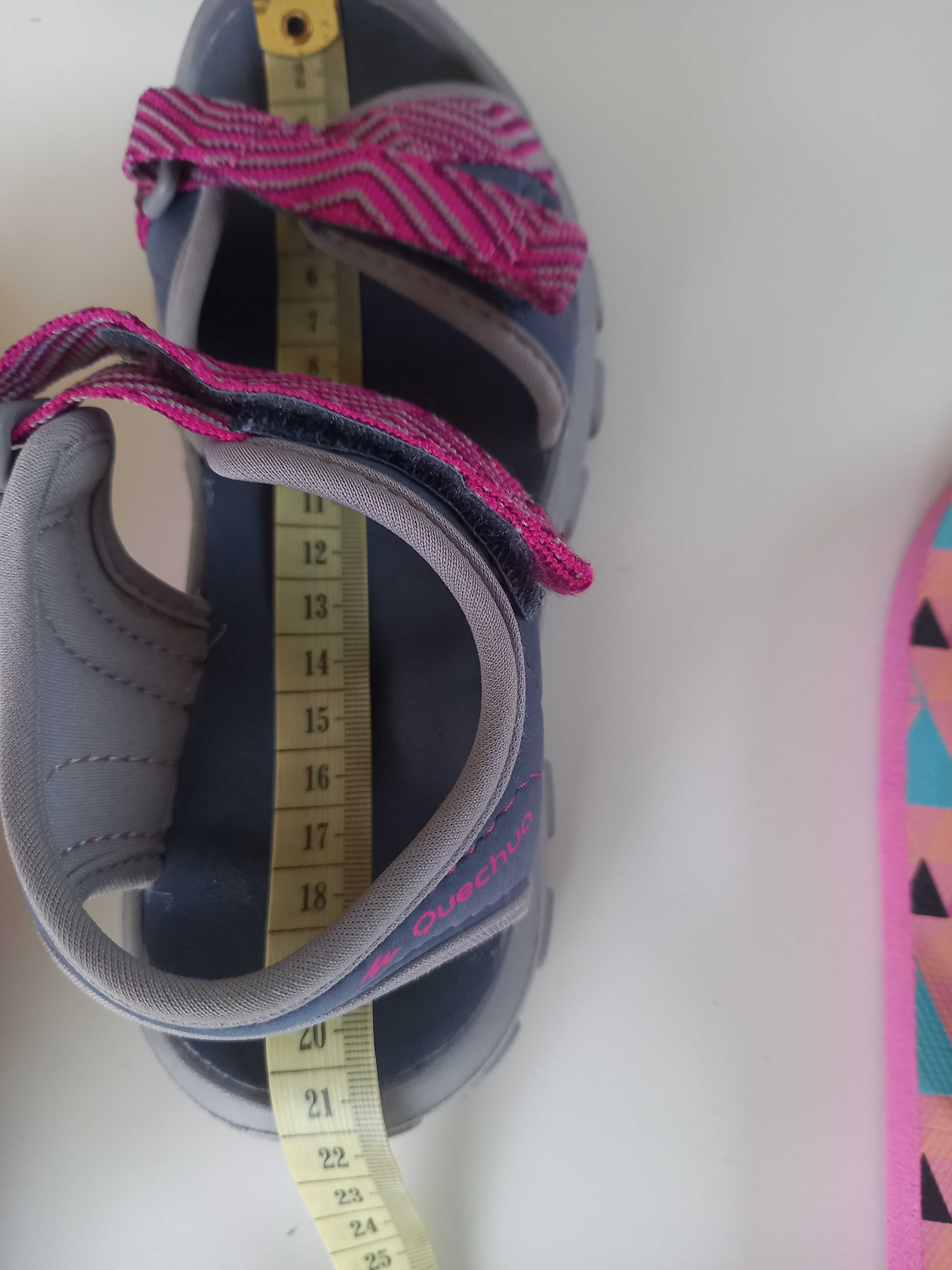 Sandałki Quechua 32 Decathlon + GRATIS klapki AquaWave