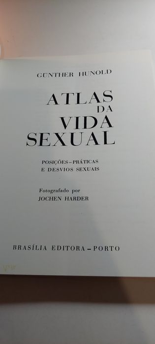 Atlas da Vida Sexual - Dr. Gunther Hunold (2ª edição, 1989)