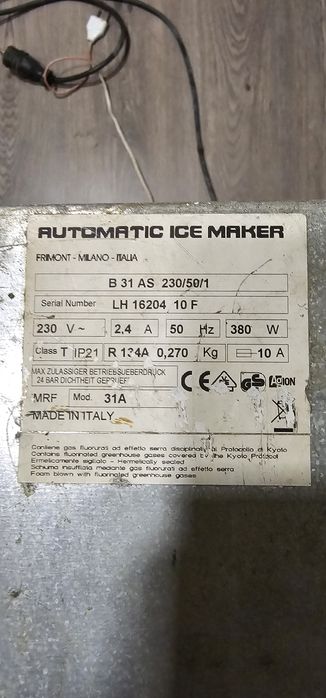 Льодогенератор barline. 30кг/д льоду.