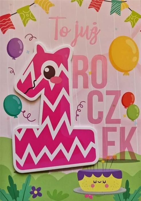Karnet Roczek dziewczynka. Yeku