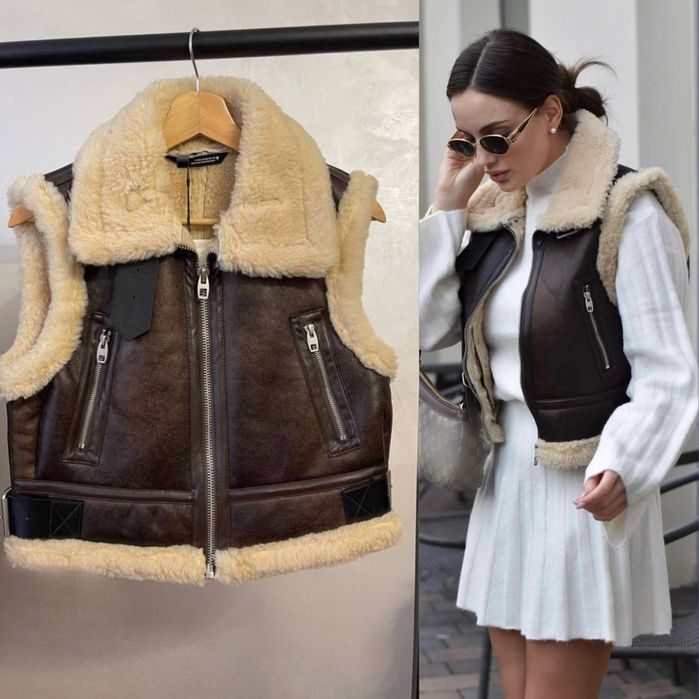Жилетка zara безрукавка