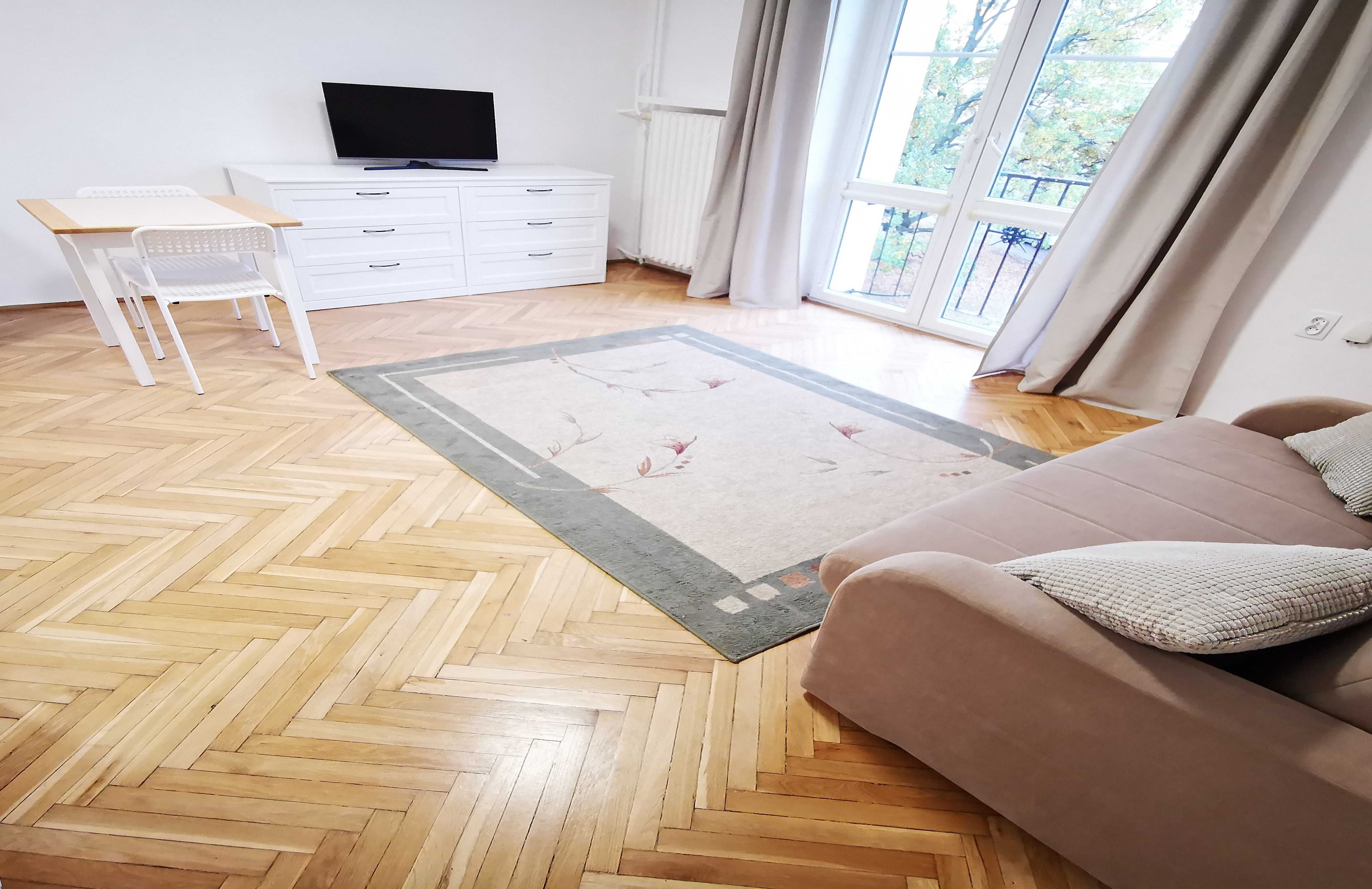 Metro Dworzec Gdański-ul.Śmiała-1pok-30m-ciche-balkon
