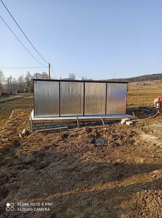 Garaż 6x5 Montaż Garaż blaszany Blaszak Garaże 4X5 6x8 7x8 4x6 Wiata