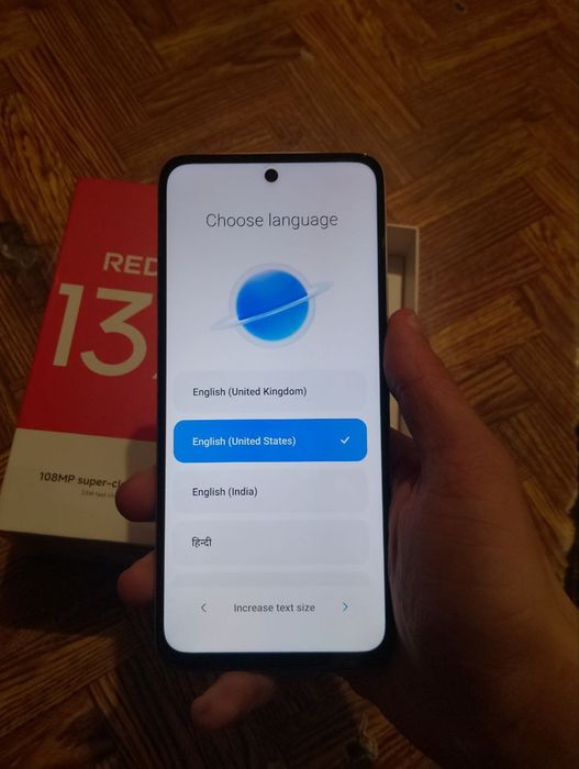 Redmi 13x новый телефон , с чехлом