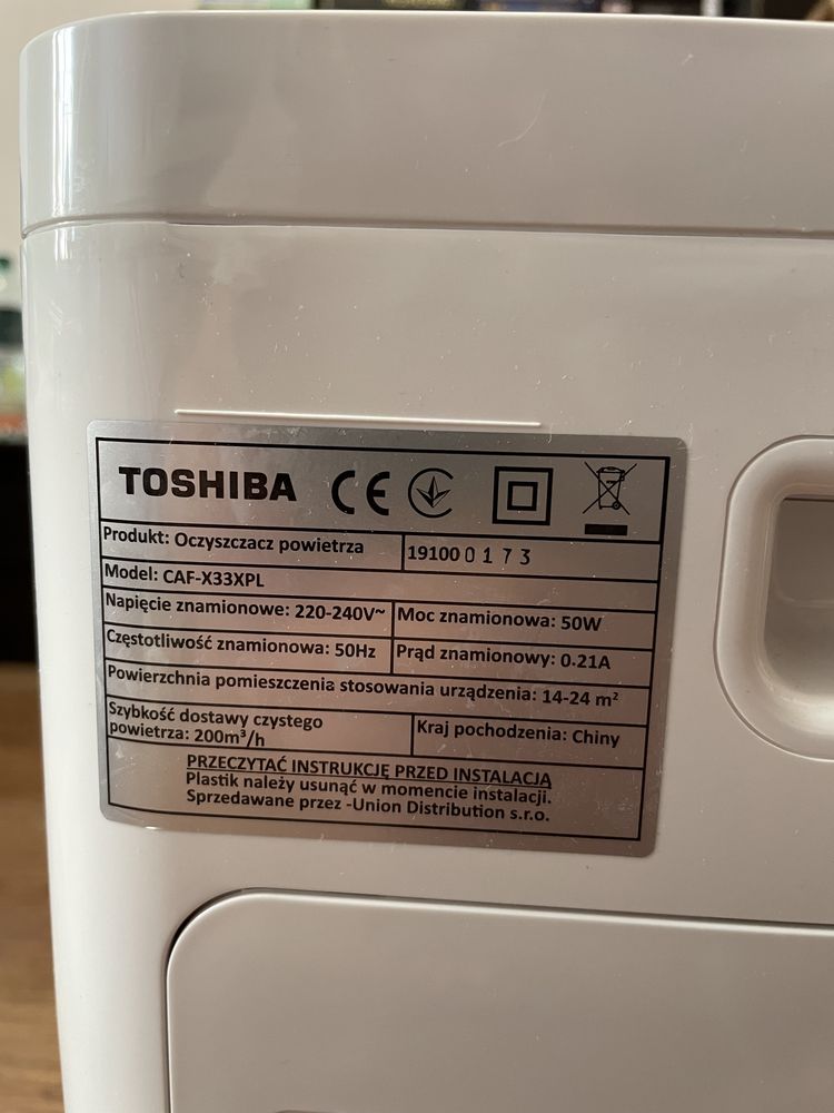 Очисник повітря Toshiba CAF-X33XPL