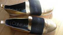 Calvin Klein-złote buty na platformie 41/27 cm