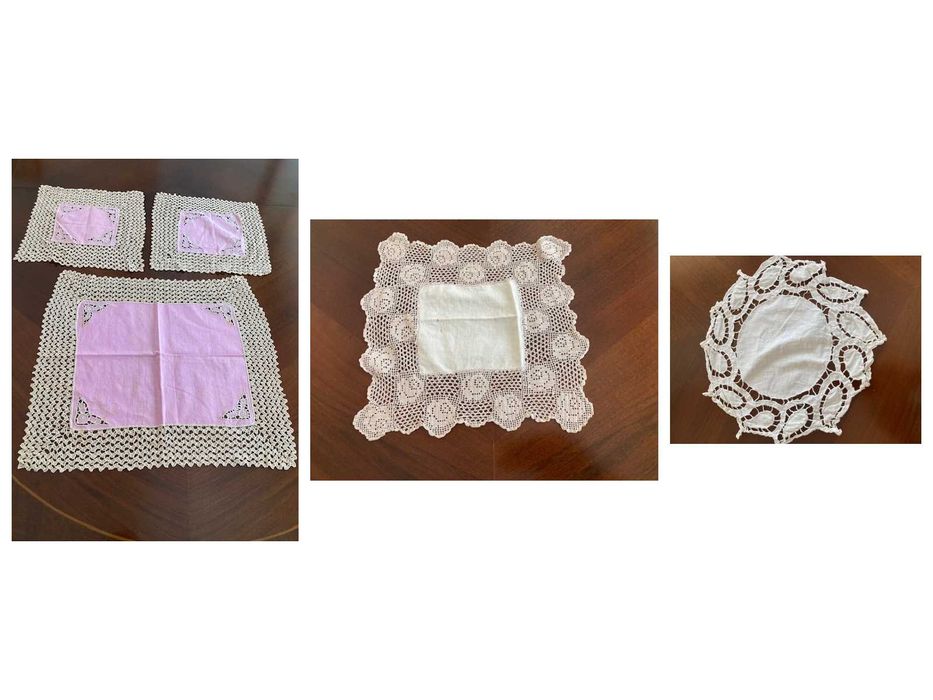 50 Naperons com vários conjuntos em crochet (croché ou crochê)*