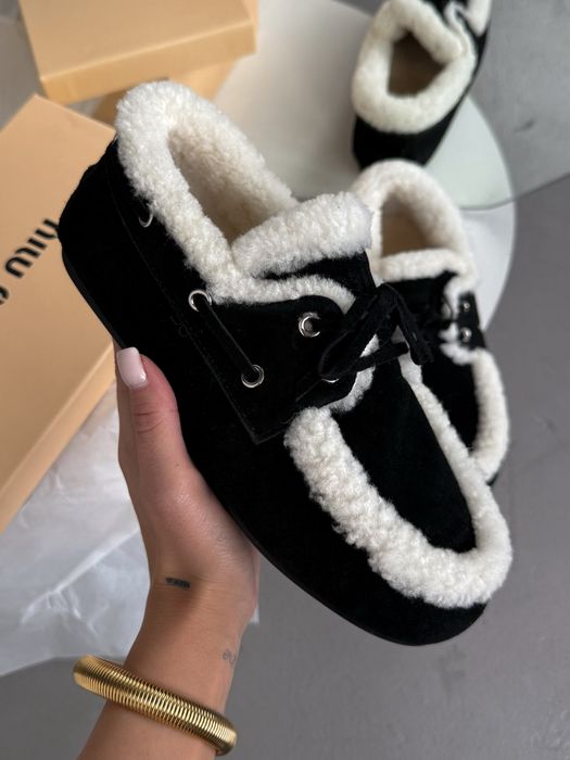 Лофери зимові Miu Miu Loafers Winter