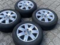 Alufelgi 5x112 Vw Golf Caddy Touran Passat Shar  205/55 R16 Koła opony
