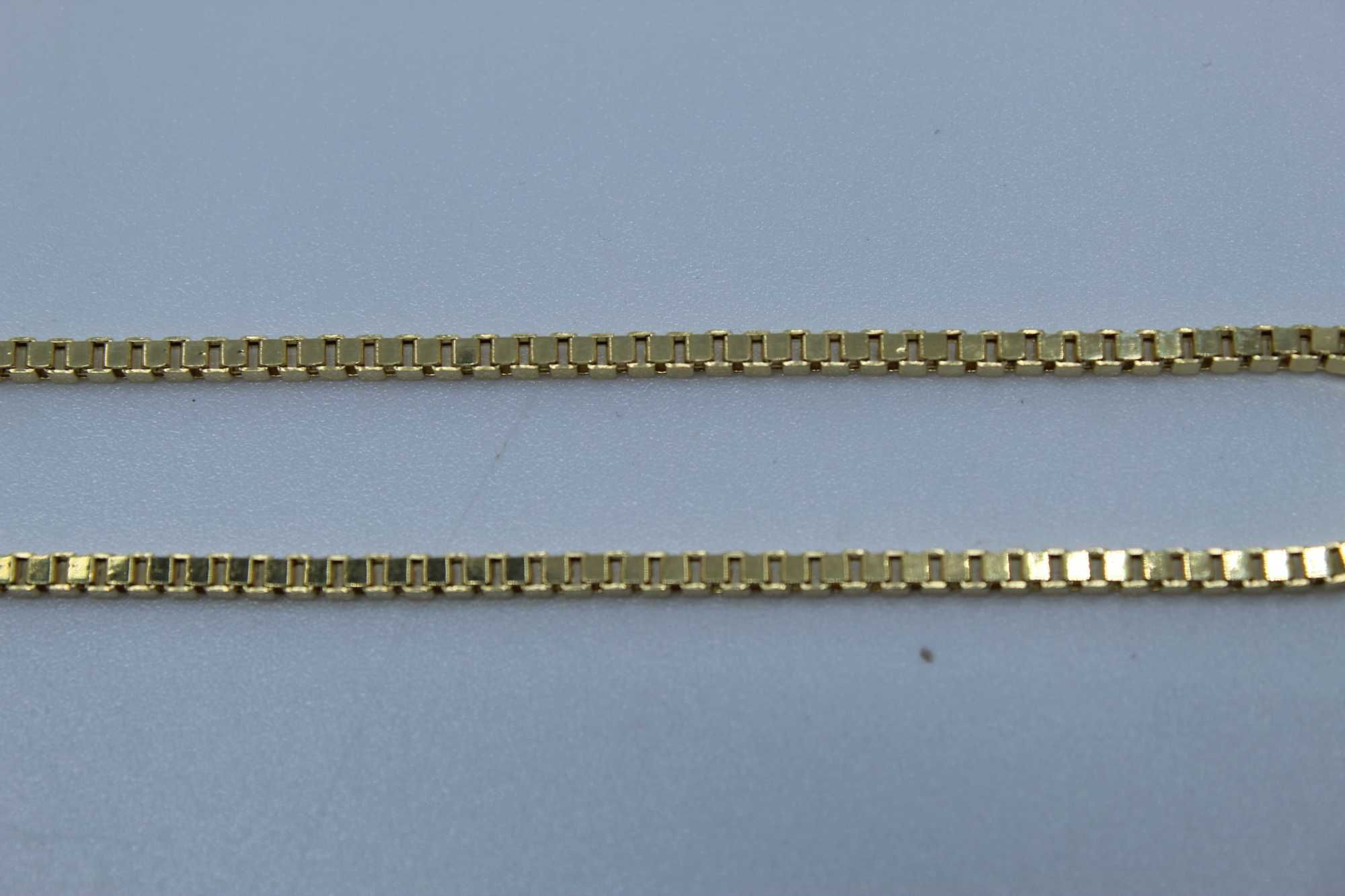 Złoty łańcuszek 585 14K 5,78 gram 45cm Kostka Nowe Okazja