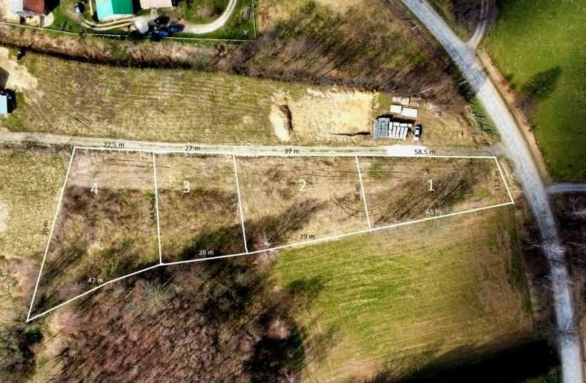 Działka bud uzbrojona pod dom (WZ) widok na Tatry obok Zalew Mokrzycki