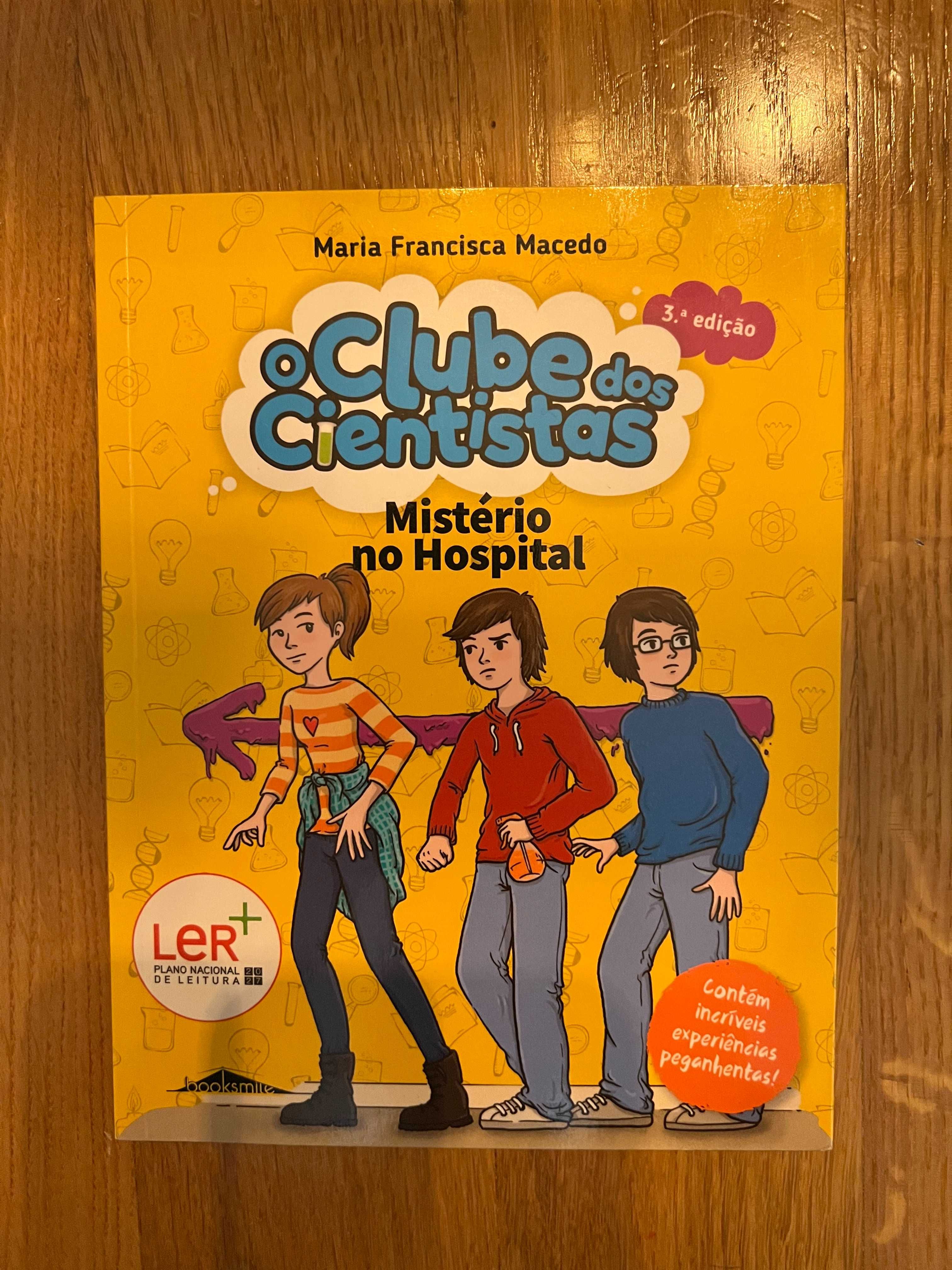 Livro "O Clube dos Cientistas - Mistério no Hospital"