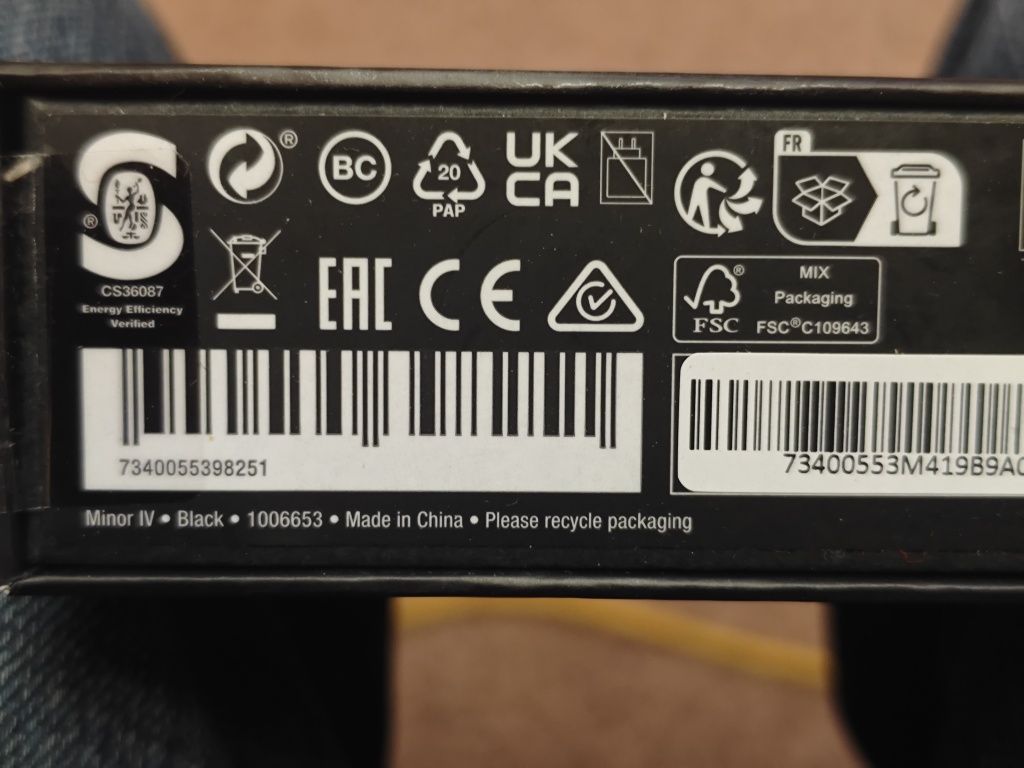 Навушники з мікрофоном Marshall Minor IV Black (1006653)