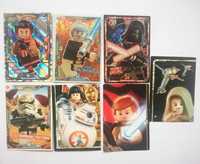 7 kart Lego Star Wars 2018 i 2019 karty Yoda Kylo Ren LE8