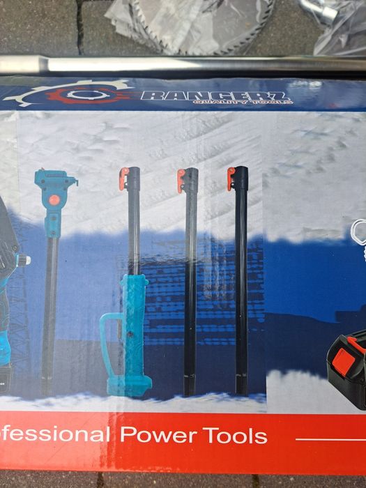 Piła na wysięgniku  plus sekator plus podkaszarka 2x aku 48v duze