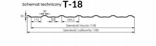 Trapezowa blacha na dach T-18 antracyt dostawa od ręki