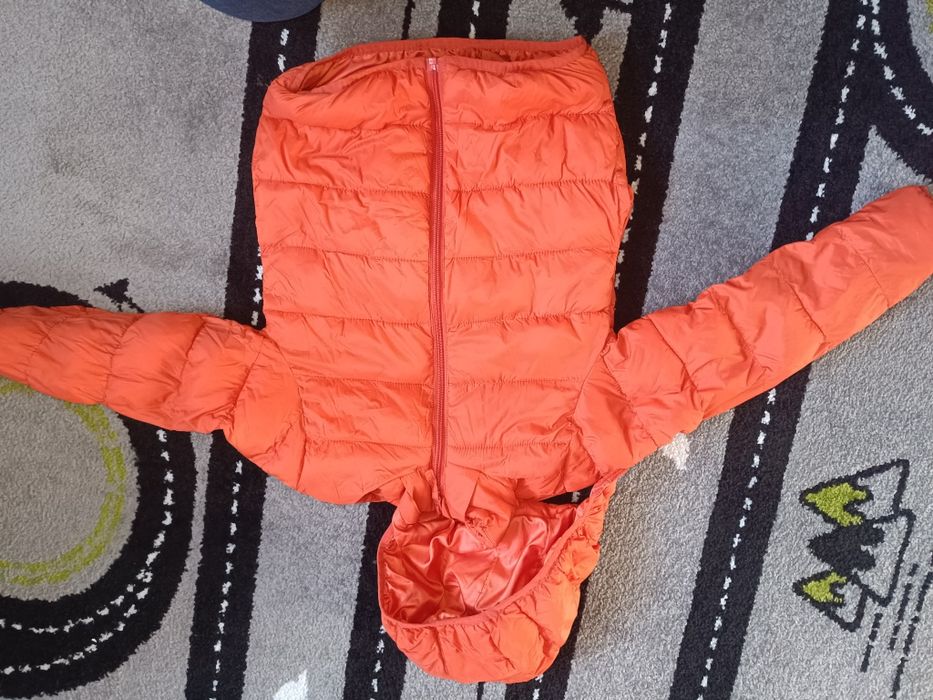 Kurtka jesienna H&M 128 cm 7-8 lat pomarańczowa