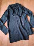 Oversizowy sweter bluza na zamek, asymetryczna S Fishbone Sister