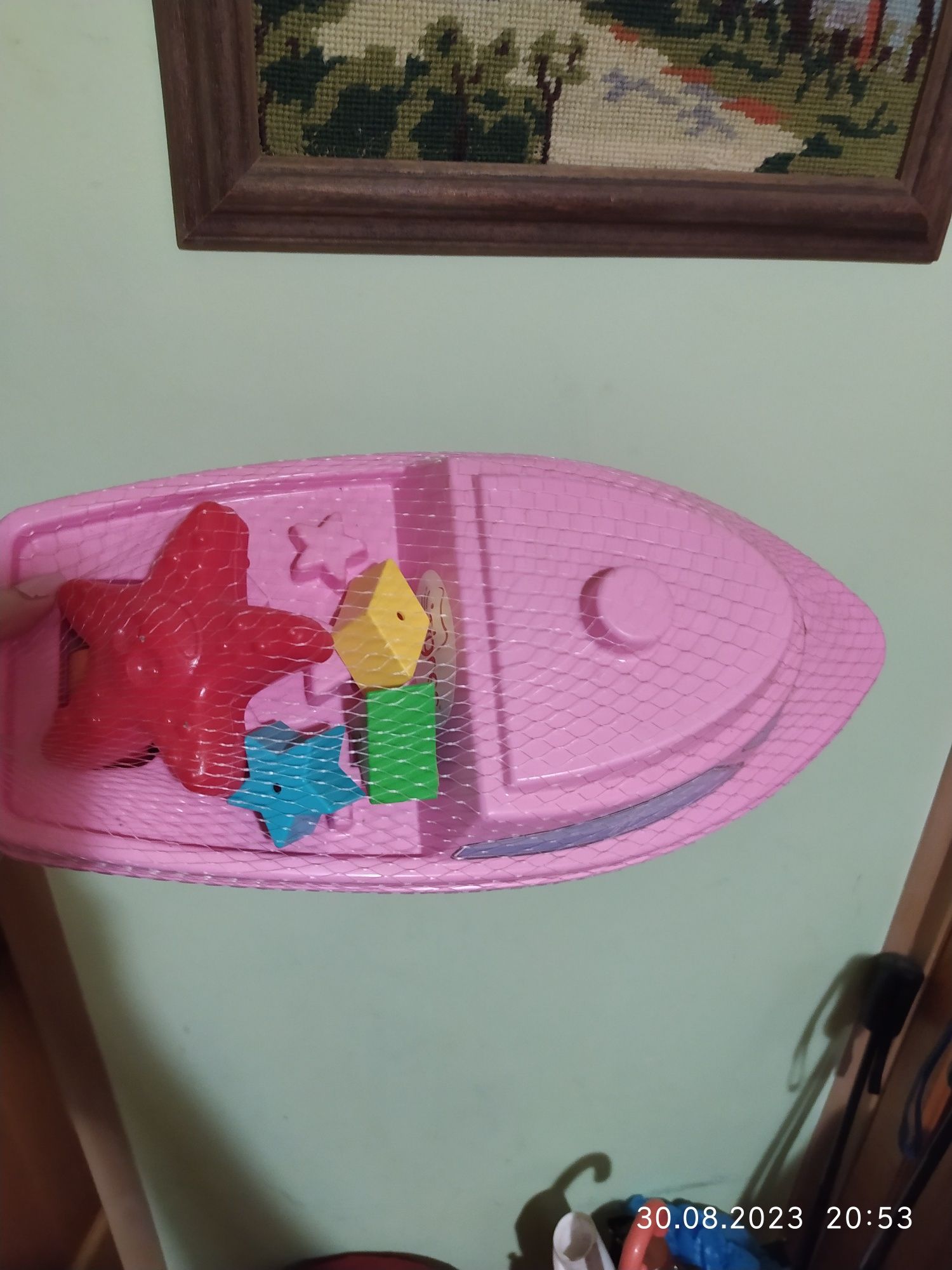 Кораблик сортер для моря, ванной, басейна. Развивашка