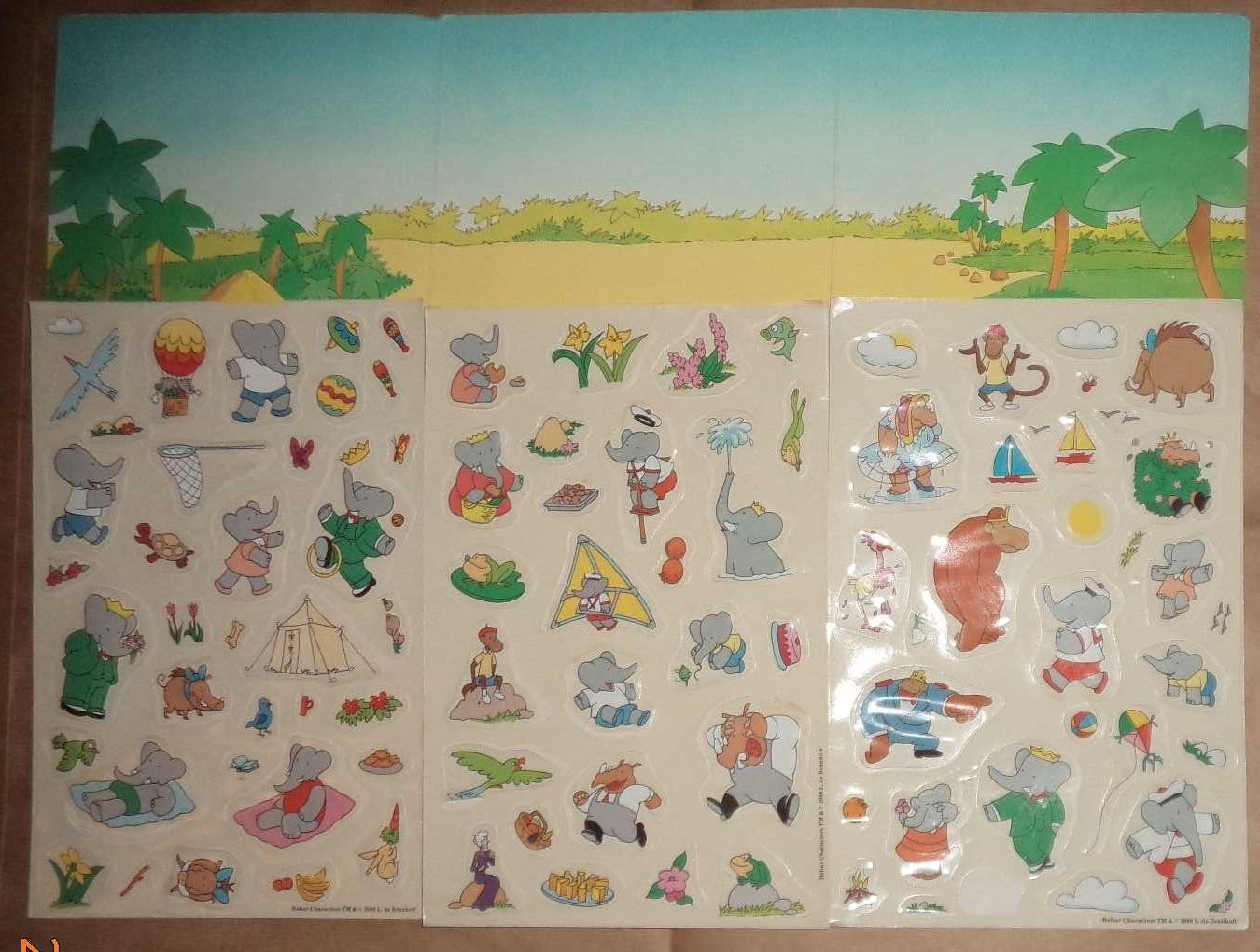 słoń Babar Play Pictures Spear`s game 1990, retro