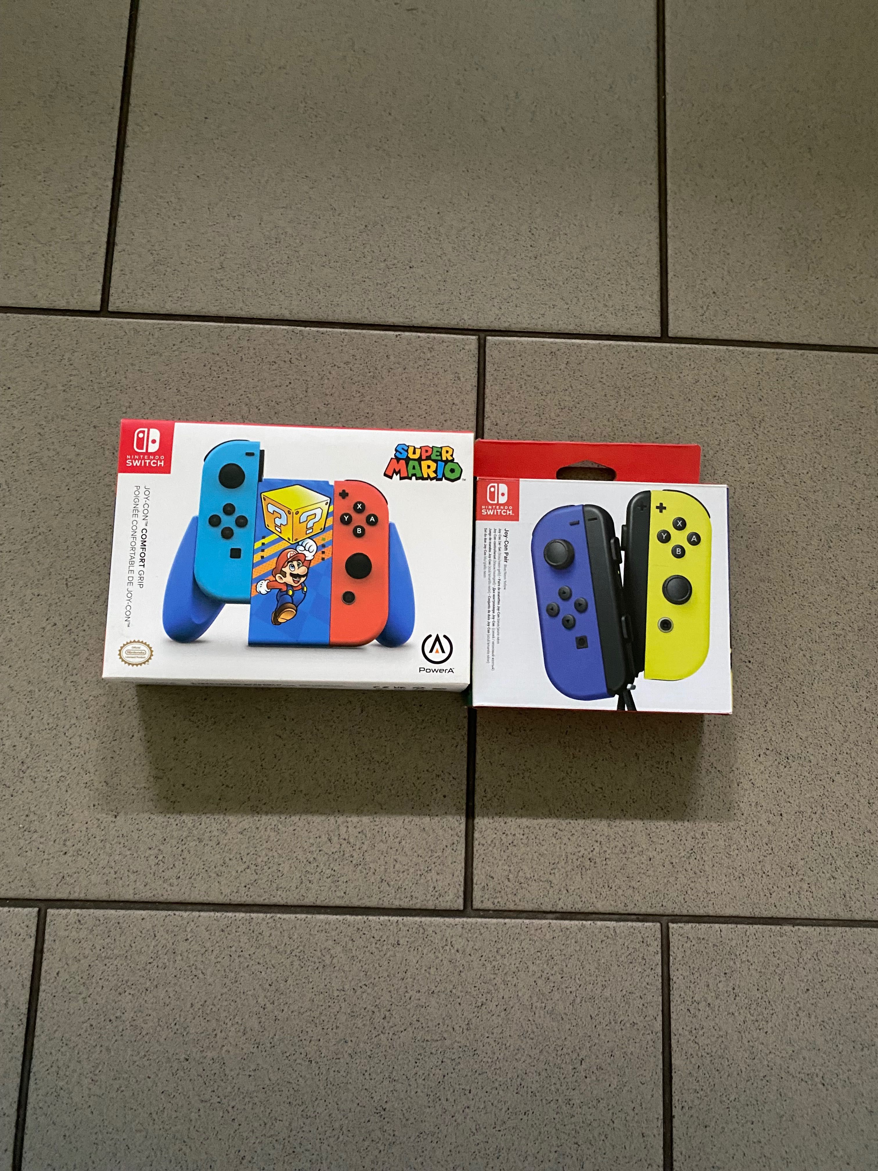 Nintendo Switch Joy-con + grip poweraA Mario edycja