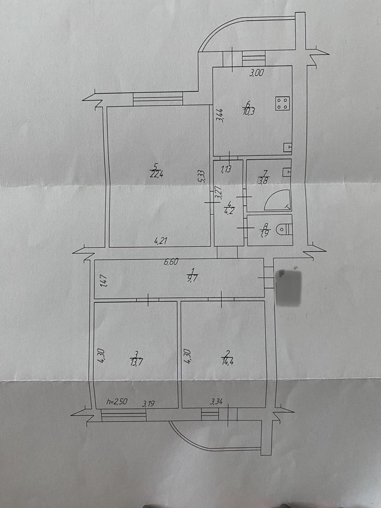 Продаж 3к квартири з АГО