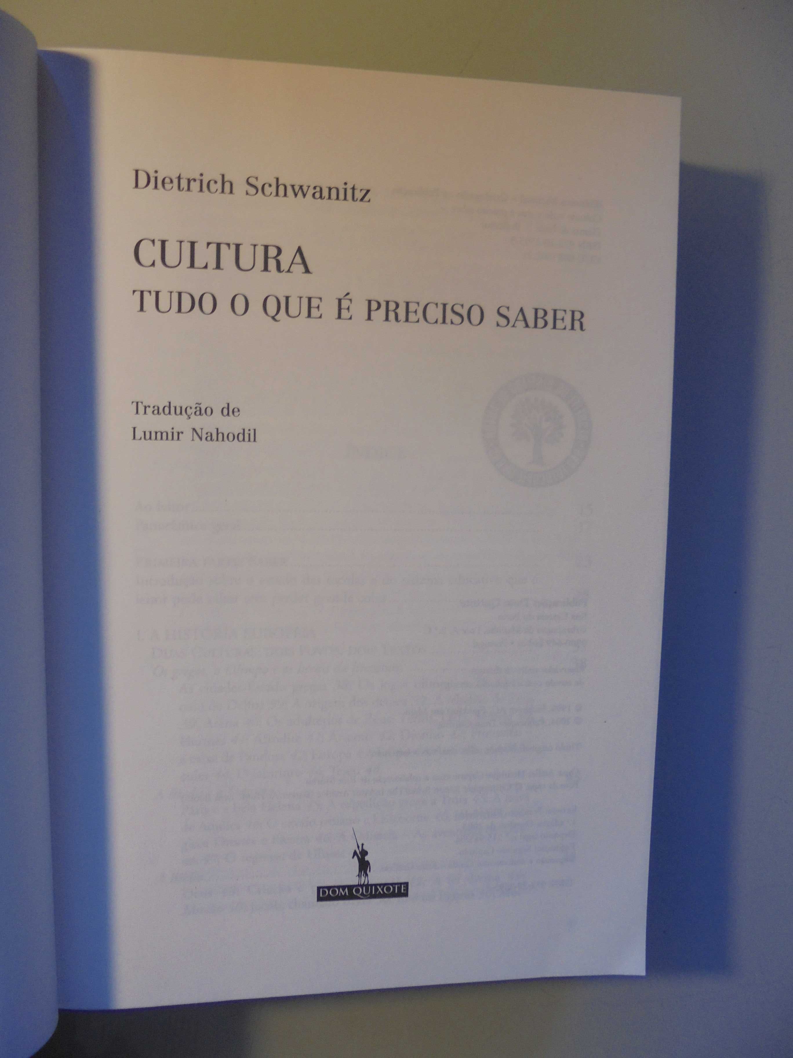 Schwanitz (Dietrich);Cultura-Tudo o que é Preciso Saber