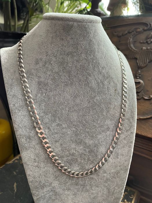 Srebrny męski łańcuszek na szyję pancerka 925 - 21 gram