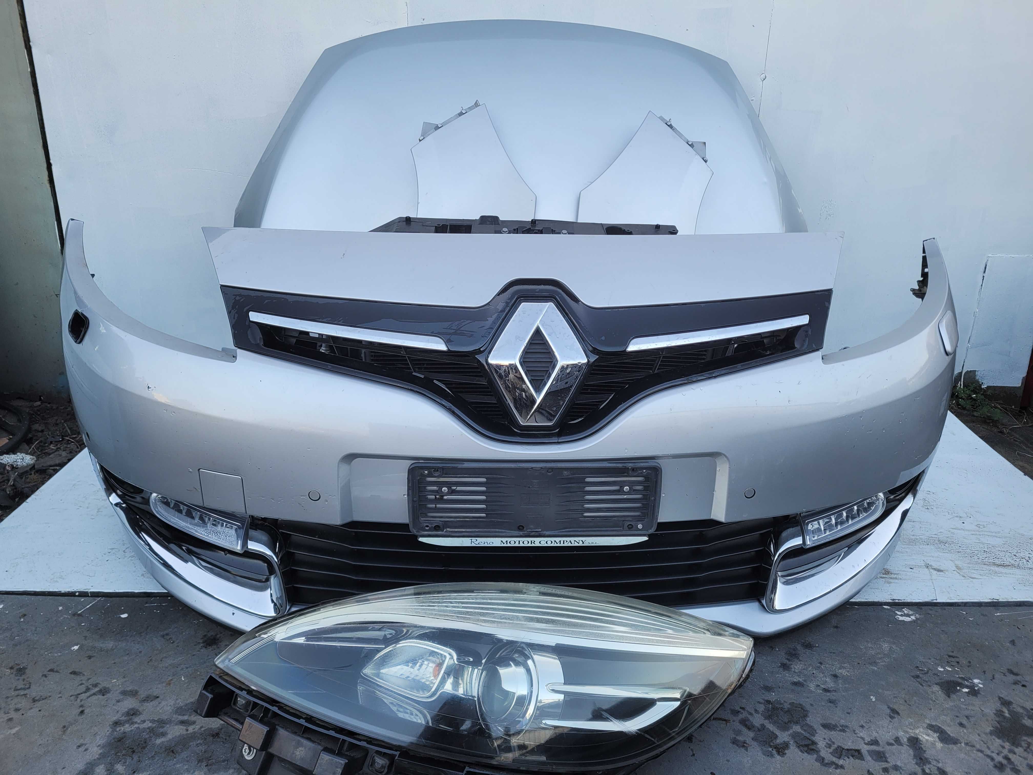renault scenic 3 grand scenic 3 lift zderzak maska lampa blotnik kpl
