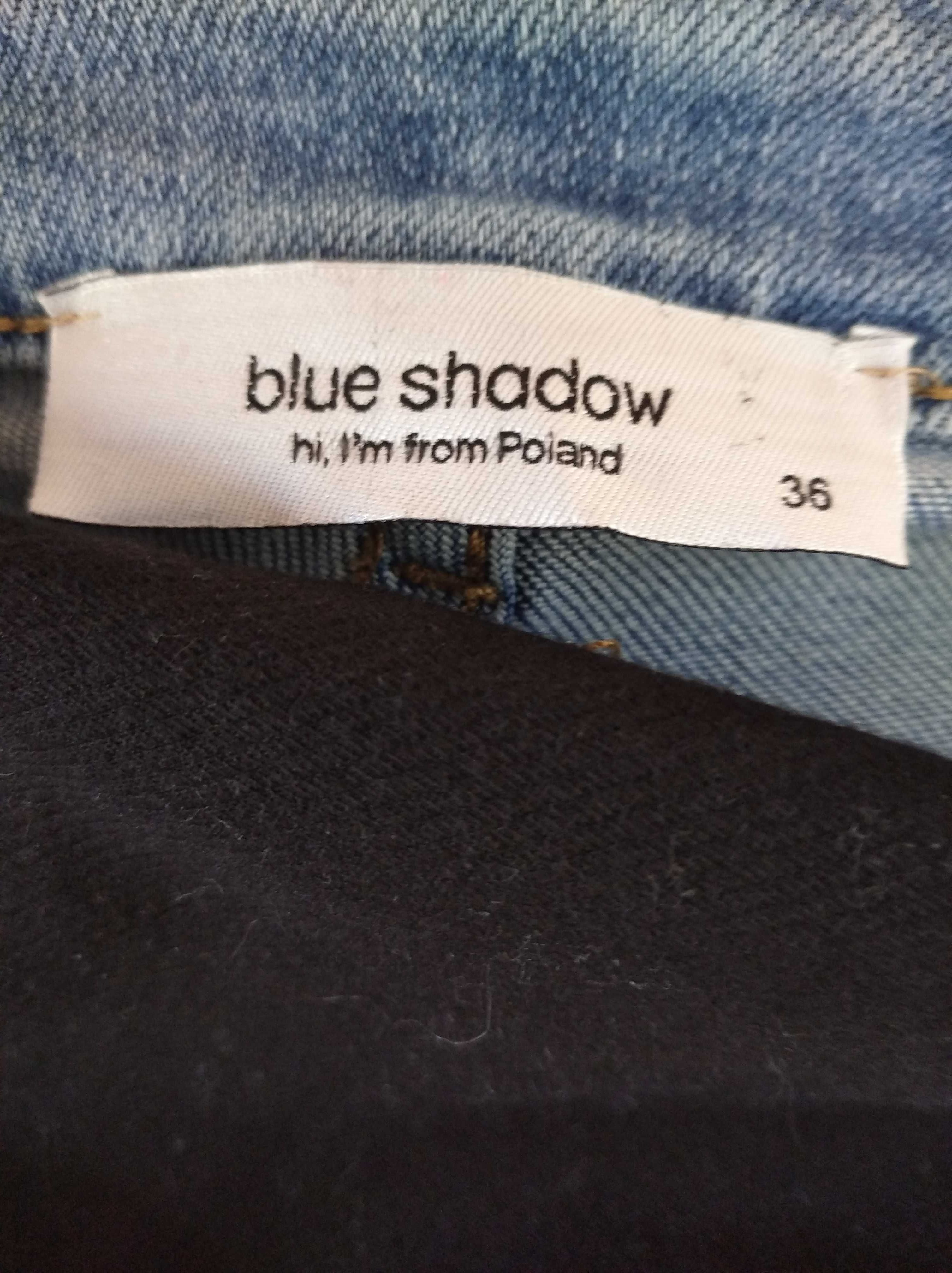 Niebieskie spodnie jeansowe rozmiar 36