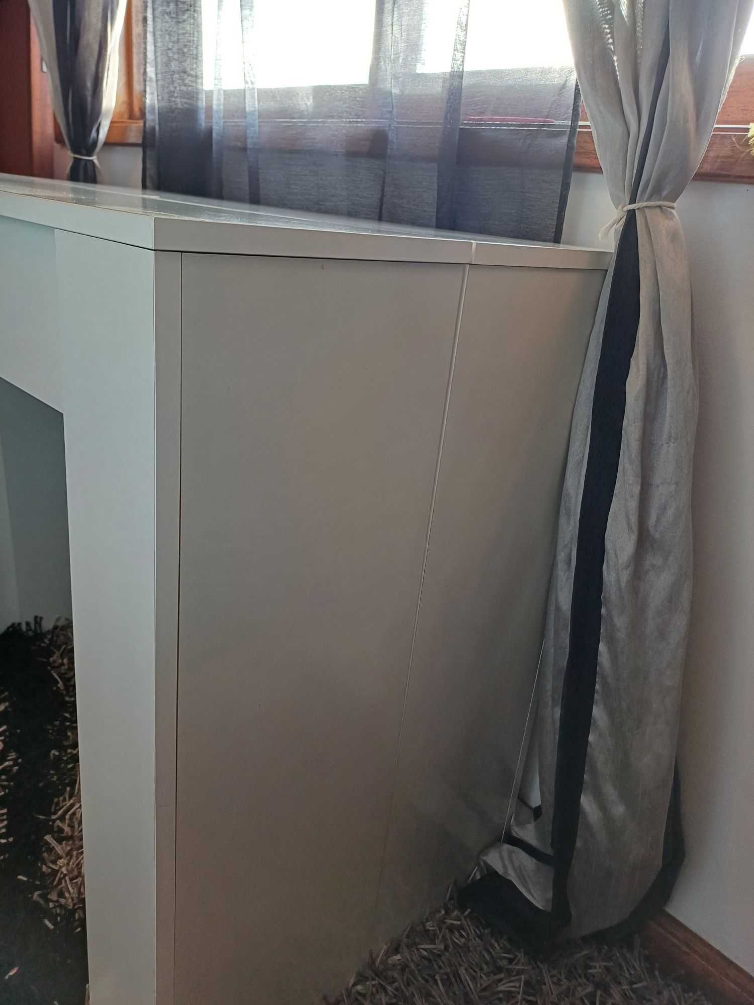 Mesa jantar branca extensível (vendo por falta de uso)