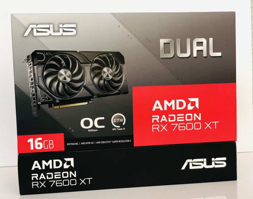 Відеокарта ASUS Dual AMD Radeon RX 7600 XT OC Edition 16 ГБ GDDR6