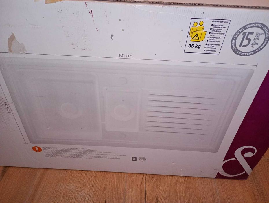 Zlewozmywak 1.5-komory, ceramiczny, Cook&Lewis