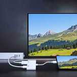 Adapter HDMI - USB-C 5 cm biały