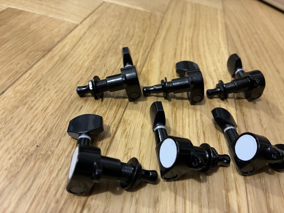 Klucze czarne 6r + 6l +GRATIS struny do gitary elektrycznej nowe
