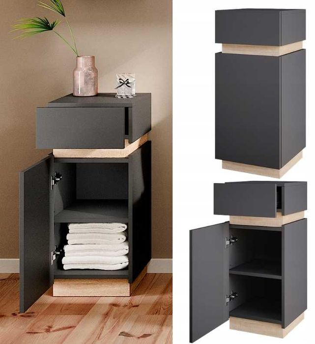 Szafka Midi, słupek stojący Gloria, Antracyt