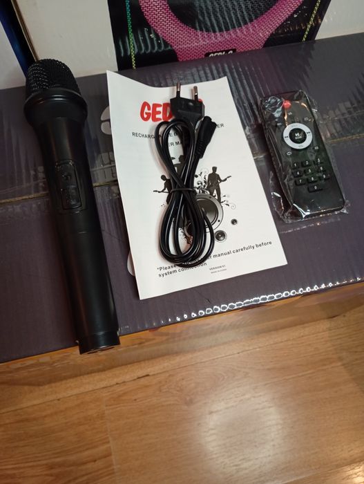 Караоке акустика Temeisheng-01(блютуз,SD,USB,FM) ПультДУ, микрофон