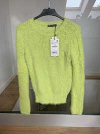 Sweter zara limonkowy