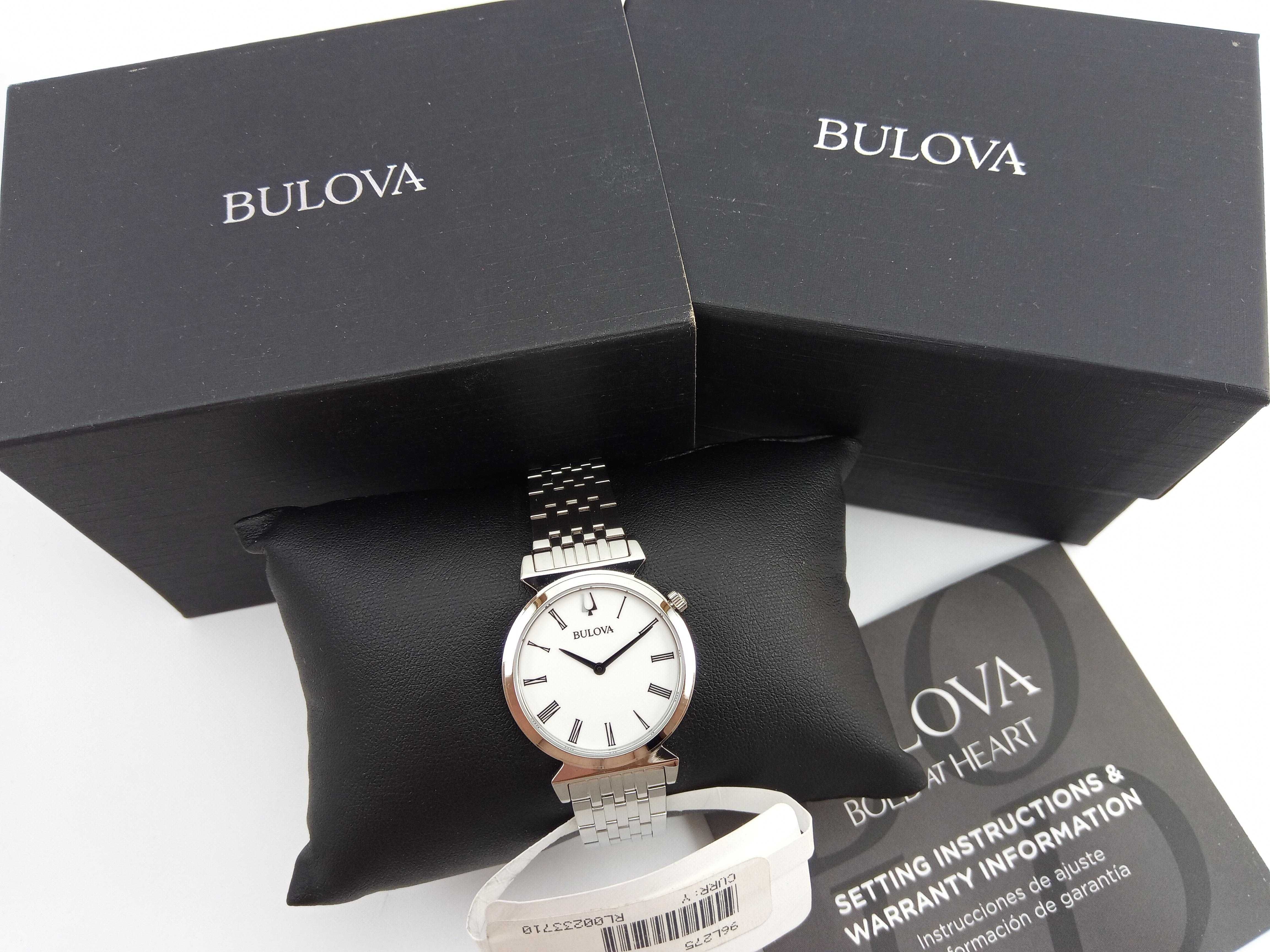 Тонкие женские часы BULOVA Regatta 96L275, сапфир, утонченный стиль