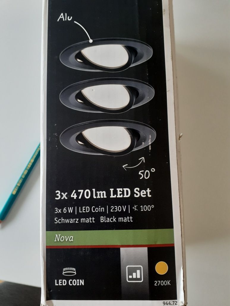 Paulmann Led 3x6w lampki ruchome