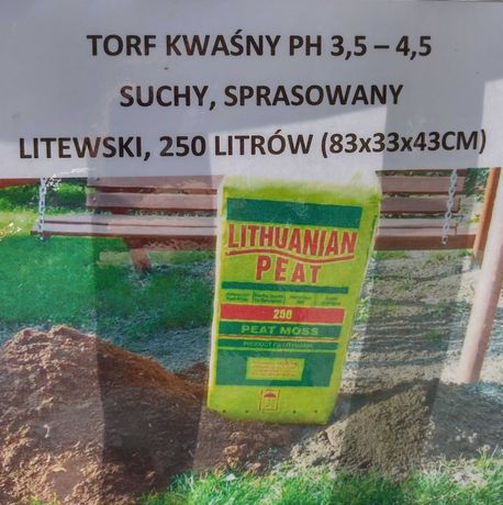 Torf kwaśny 250 litrów