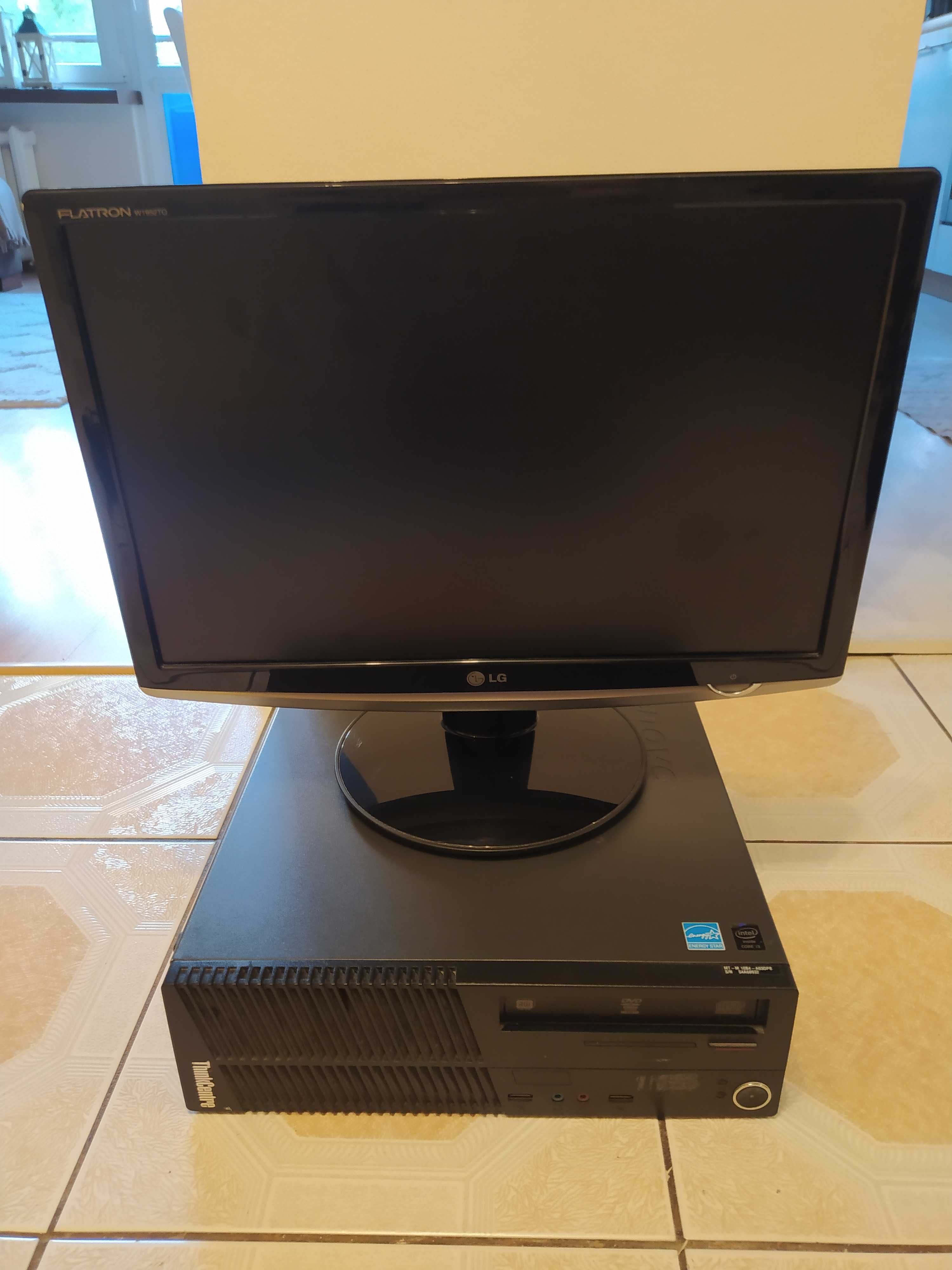 Komputer Lenovo M73 i5 8GB SSD 120GB HDD 500 GB + W10P Office Monitor