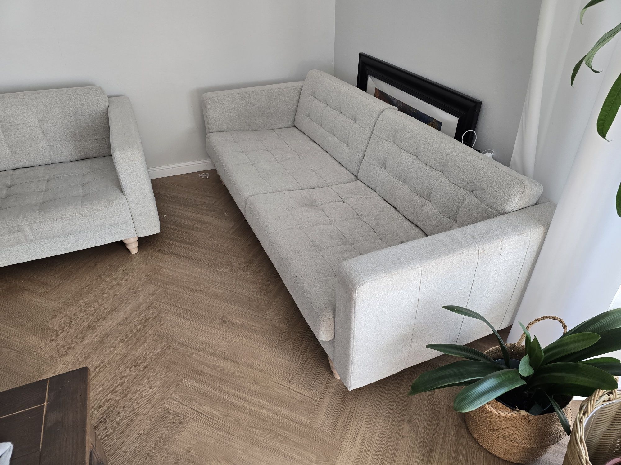 Komplet kanap sof wypoczynek sofa fotel wersalka