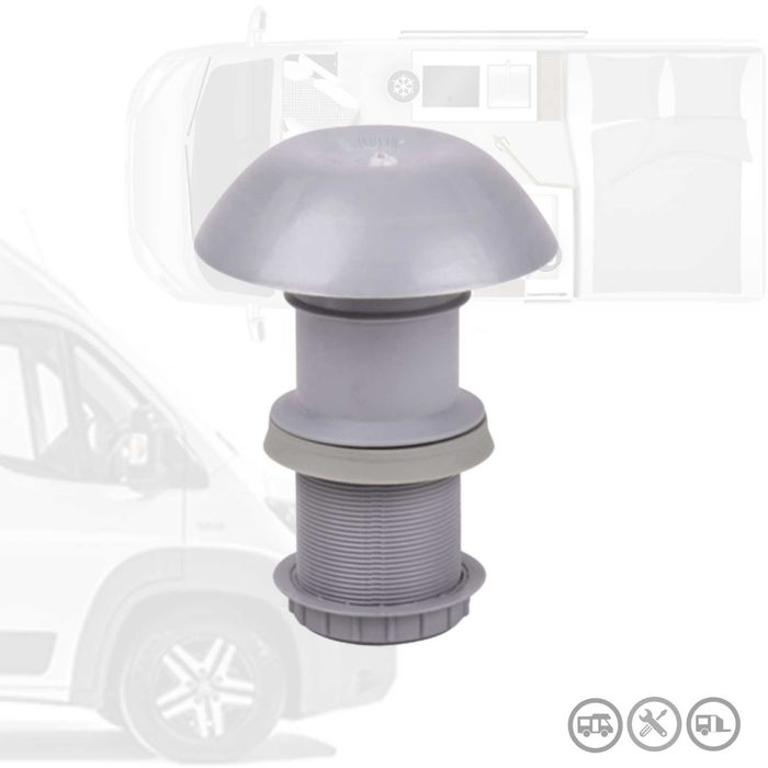 Chaminé P/ Exaustor ou Aquecedor para Caravana e Autocaravana