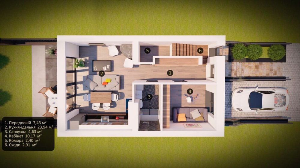 БОКОВИЙ готовий таунхаус в котеджному містечку!