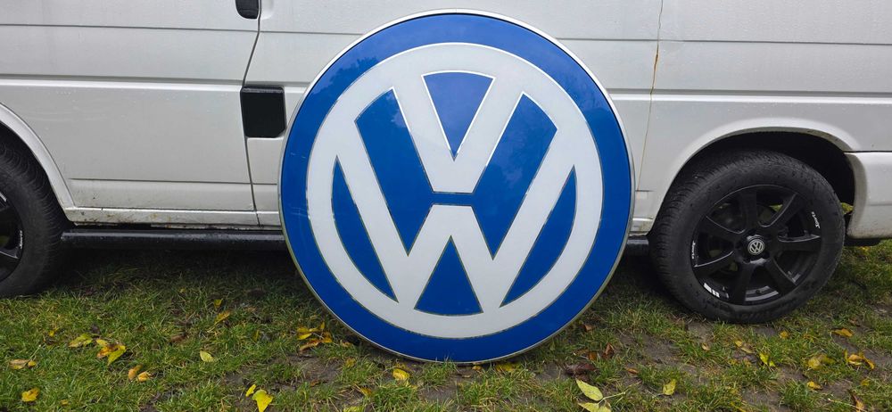 Volkswagen reklama zewnętrzna podświetlana duża  120 cm oryginał