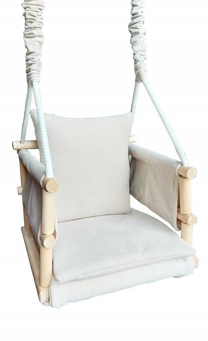 VELVET Huśtawka 3w1 dla Dzieci DOMU ogrodu POKOJU dziecka beż