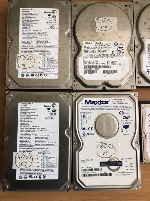 Discos IDE e SATA - varios tamanho